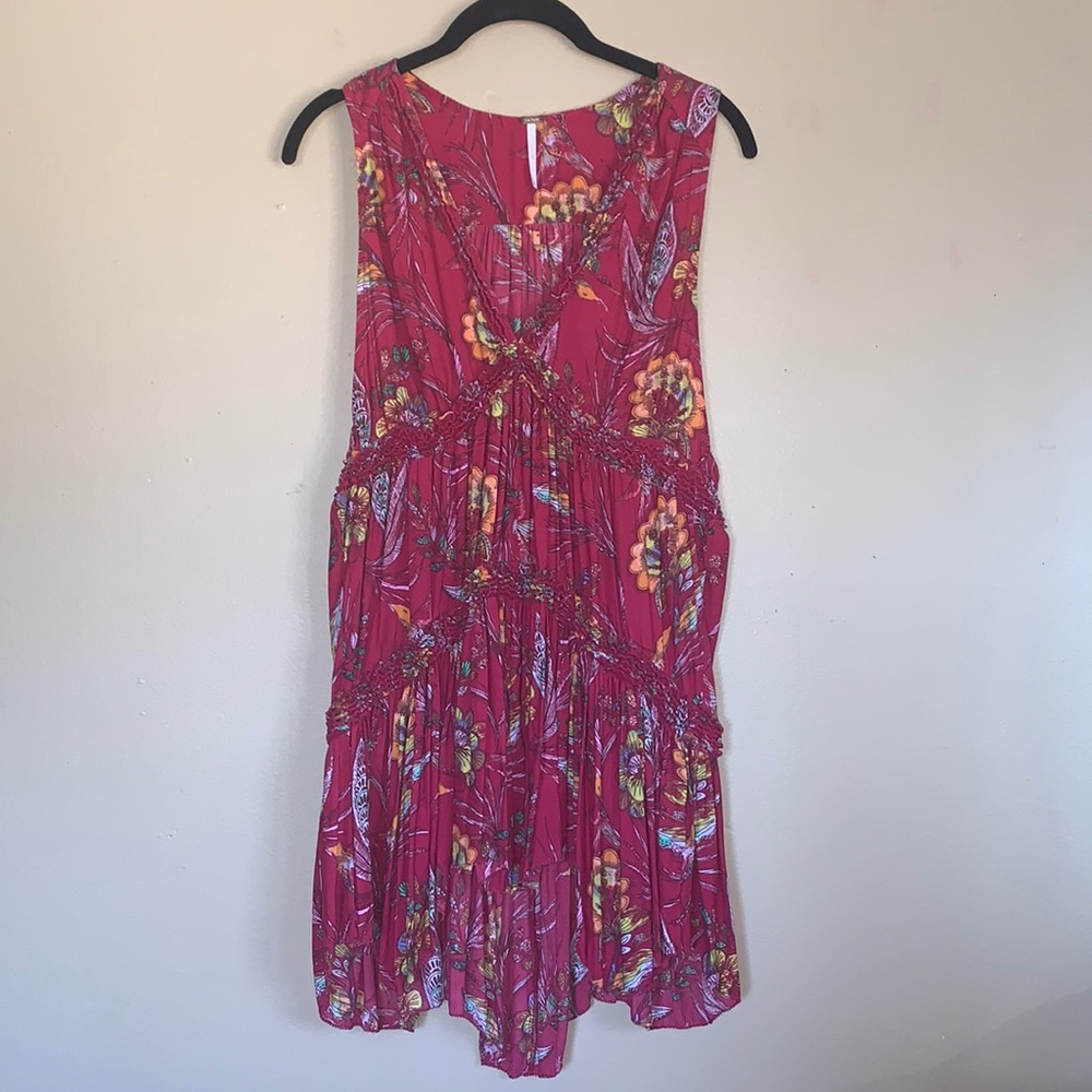 Free People Floral Sleeveless Tunic